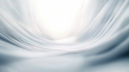Fototapeta premium Light Waves in Soft White Tones