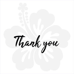 Thank you,  background  flower vector