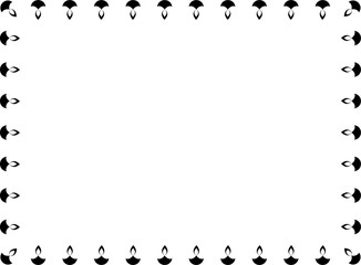 vector frames black on a white background.