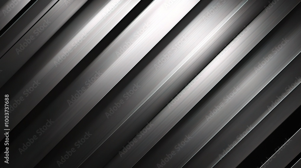 Poster Abstract Metallic Patterns in Monochrome Style