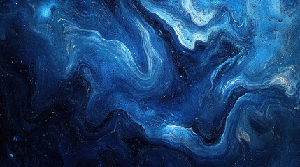 Deep Blue Abstract Swirl Background Design