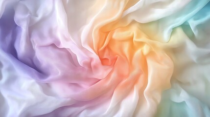 Obraz premium Colorful abstract swirl, soft fabric texture, pastel gradient
