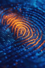 Abstract Blue and Orange Patterns