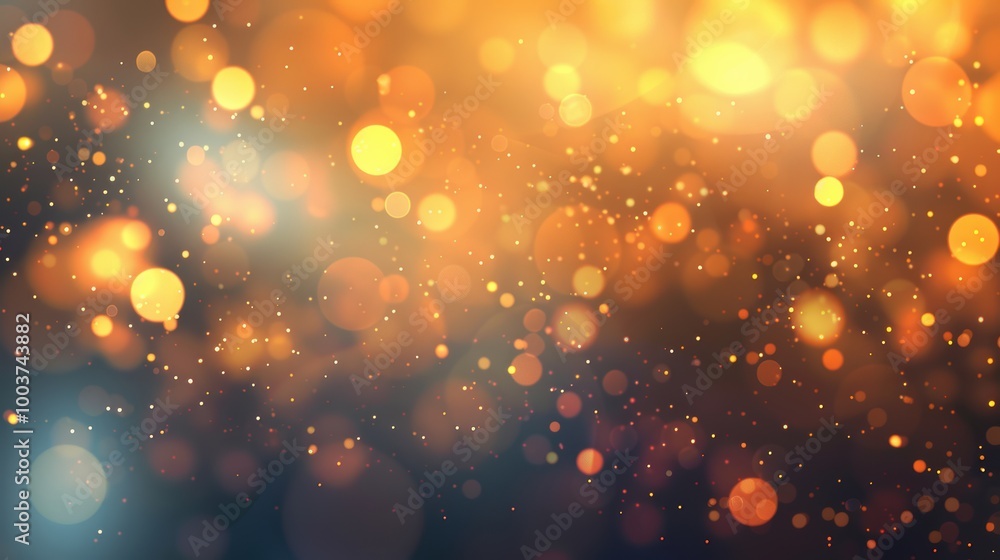 Poster elegant bokeh background with empty center for text