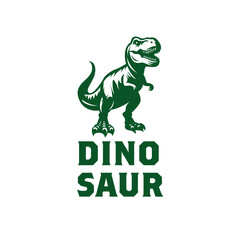 Dinosaur Raptor Ancient Animals Logo Design.Tyrannosaurus T Rex Emblem 
