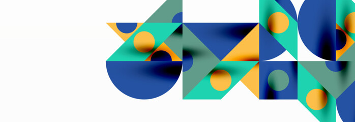 Trendy triangles lines, round elements and circles. Vector Illustration For Wallpaper, Banner, Background, Card, Book Illustration, landing page