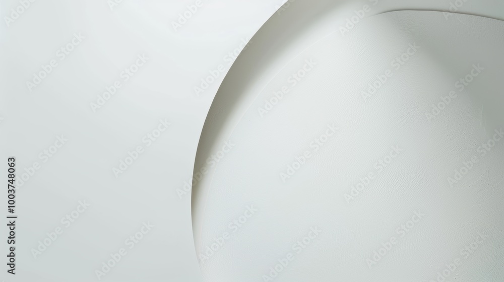 Poster minimalistic white background with soft gradients