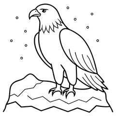 Powerful Golden Eagle Soaring in a Beautiful Vector Illustration Capturing Its Strength
