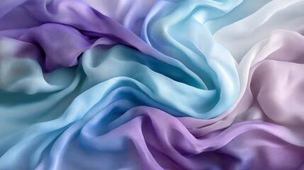 Obraz premium Organic tiedye patterns in vibrant shades of blue, purple, and indigo, flowing across soft fabric