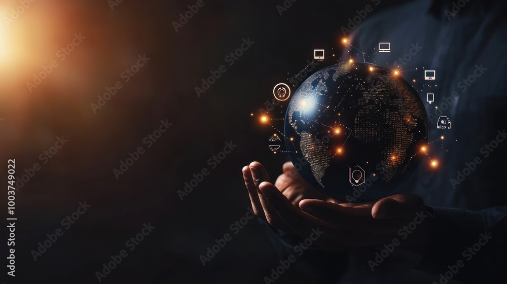 Poster global network connection