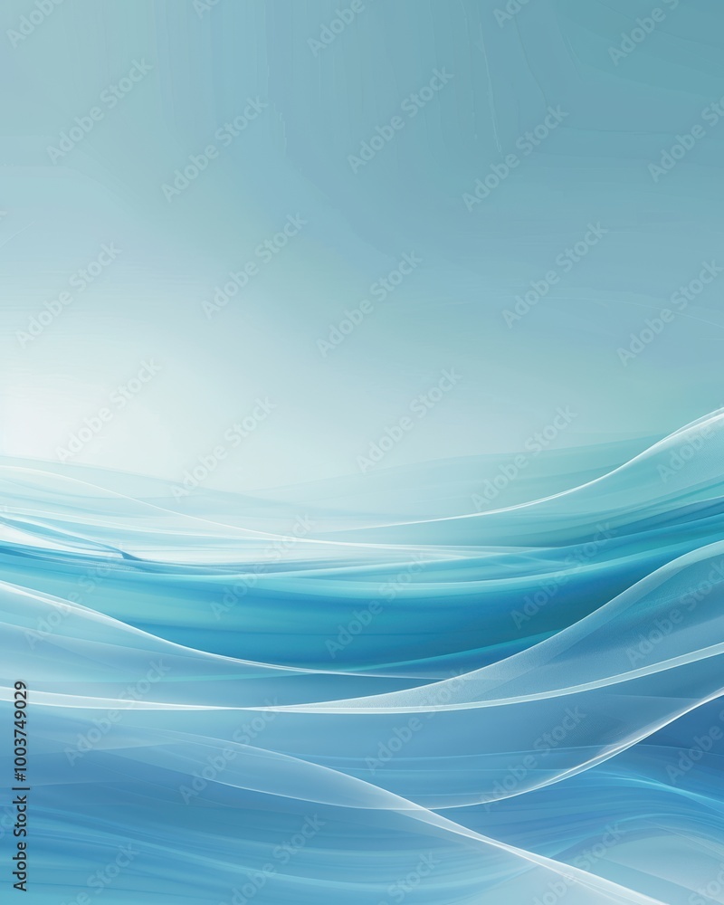 Poster serene smooth gradient background with empty space