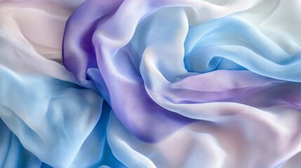 Obraz premium Organic tiedye patterns in vibrant shades of blue, purple, and indigo, flowing across soft fabric