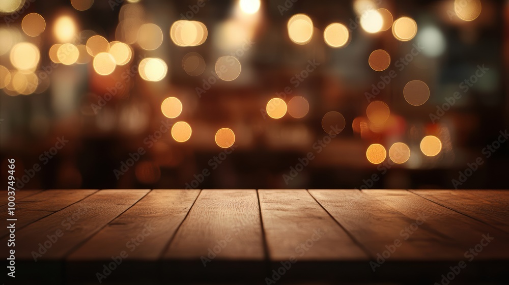 Poster soft bokeh effect in empty center space