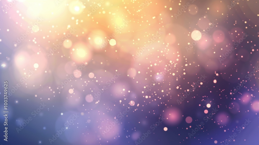 Poster soft bokeh effect with large empty center space