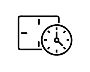 Classic Wall Clock Showcasing School Hours
