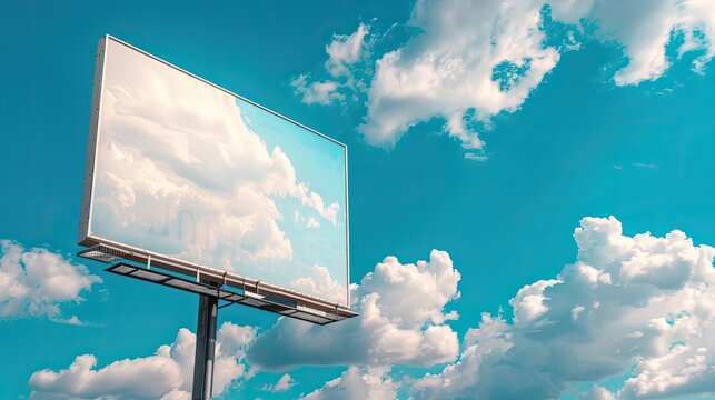 Miniature whiteboard with Merit letters and blue sky