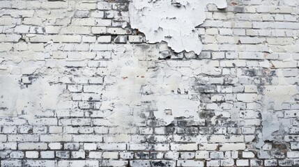 White painting on concrete bricks wall texture