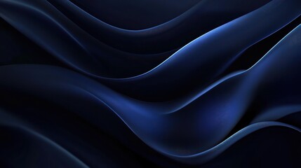 Obraz premium Abstract Blue Waves with Smooth Textures and Gradients
