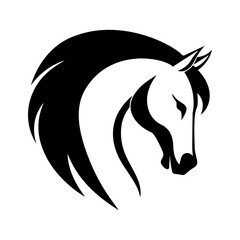 Silhouette of a horse's head displayed.