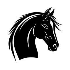 Silhouette of a horse's head displayed.