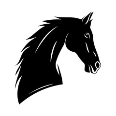 Silhouette of a horse's head displayed.