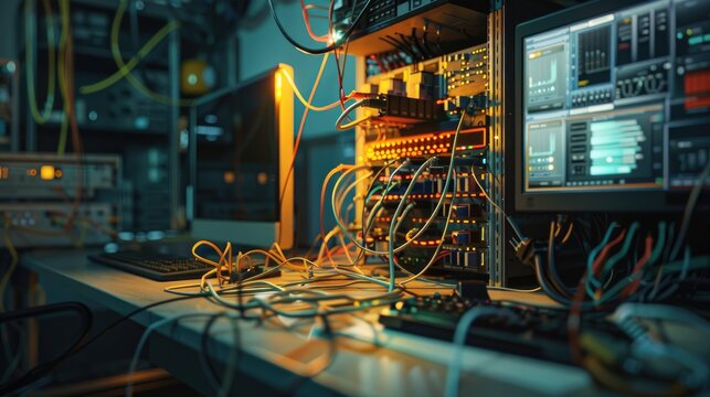 Networking hardware test bench