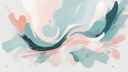 Abstract painting white colors and brush stroke backround