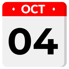04 Oct Date With Transparent Background