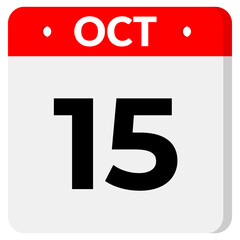 15 Oct Date With Transparent Background