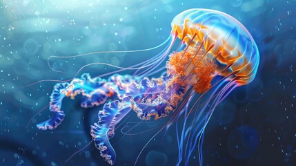 Jellyfish in simferopol with crystal appearance