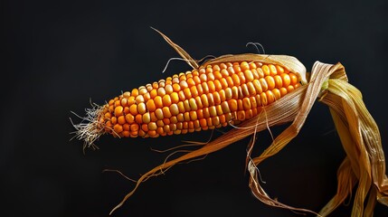 An ear of corn. Thanksgiving background