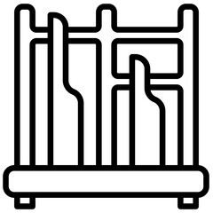 Indonesian Angklung Line Icon
