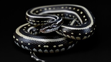 Obraz premium Italian Aesculapian snake Zamenis lineatus