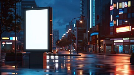 Billboard sign mockup blank street screen design JPG HQ image