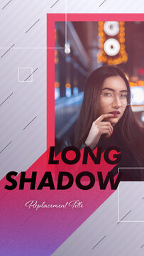 Vertical Simple Long Shadow Replacement Title