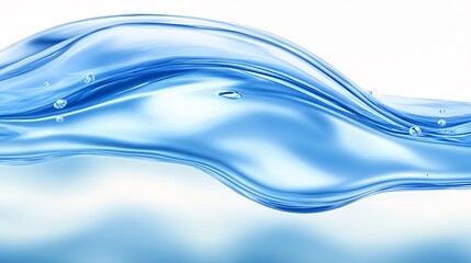 a blue and drop with a blue liquid background, innovative page design, Water background