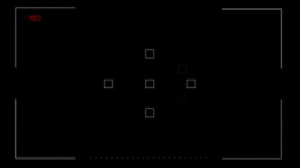 Abstract motion graphic element of Video Camera Frame Viewfinder Overlay background with alpha channel, background with alpha, background with alpha channel 4K for Vlogs, Youtube, Movies, Intro