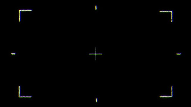 Abstract motion graphic element of Video Camera Frame Viewfinder Overlay background with alpha channel, background with alpha, background with alpha channel 4K for Vlogs, Youtube, Movies, Intro