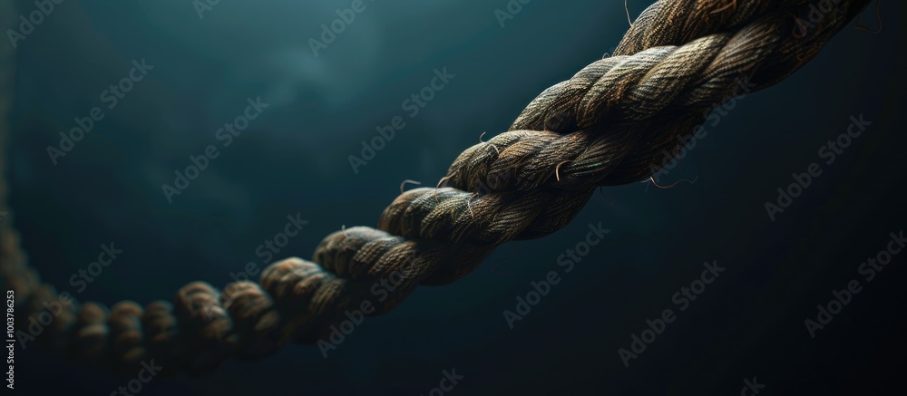 Poster organic rope. copy space image. place for adding text and design