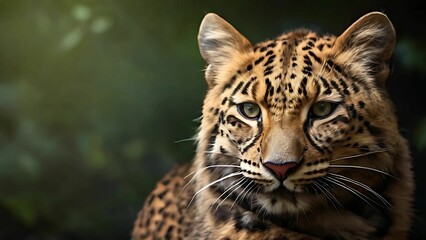Leopard on blurred background