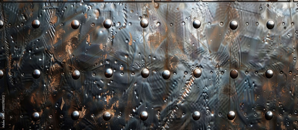 Poster metal backdrop texture of steel surface of metal sheet. copy space image. place for adding text and 