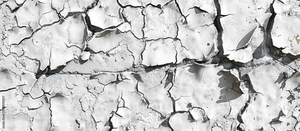 Poster high resolution textures of cracked and peeling paint on concrete walls. copy space image. place for