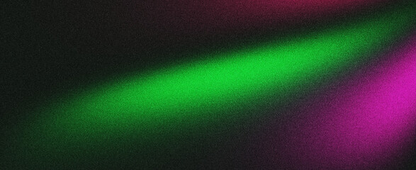 Grainy gradient background, dark green pink black abstract noise texture banner, poster header...