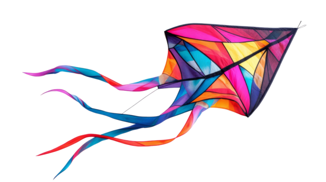 Colorful Kite in the Sky. - Powered by Adobe