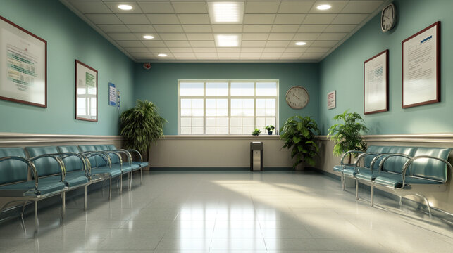 Waiting room in hospital.