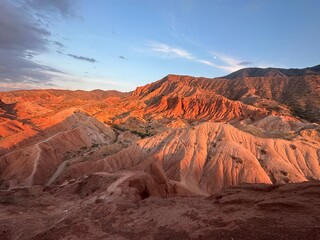 red rock canyon Skazka. Kyrgyzstan