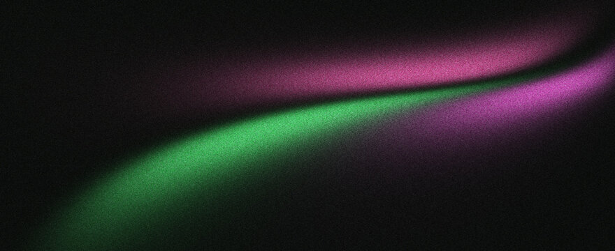 Grainy gradient background, dark green pink black abstract noise texture banner, poster header backdrop design