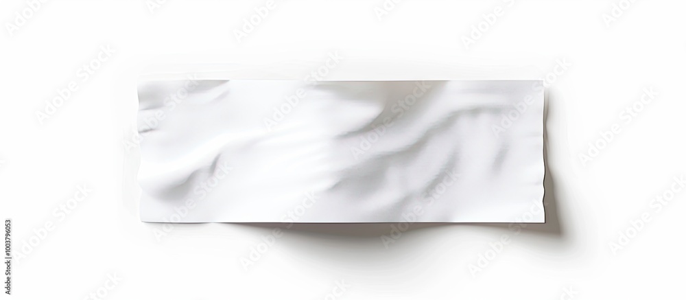 Poster an isolated white background with a white piece of paper creating copy space image