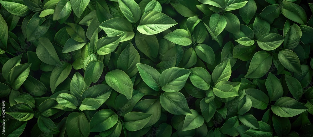Aufkleber nature themed texture background featuring abstract green leaves ideal for design with copy space im