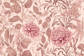 floraler, weicher Hintergrund in zartem Rosaton, copy space	